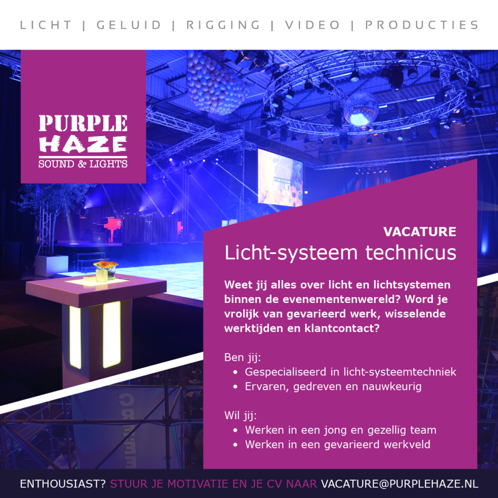  vacature Lichtsysteemtechnicus